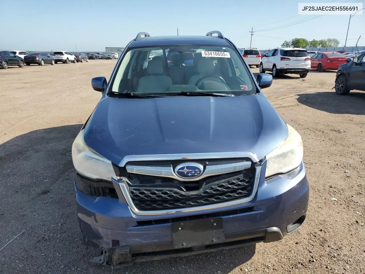 2014 Subaru Forester 2.5I Premium VIN: JF2SJAEC2EH556691 Lot: 63416655