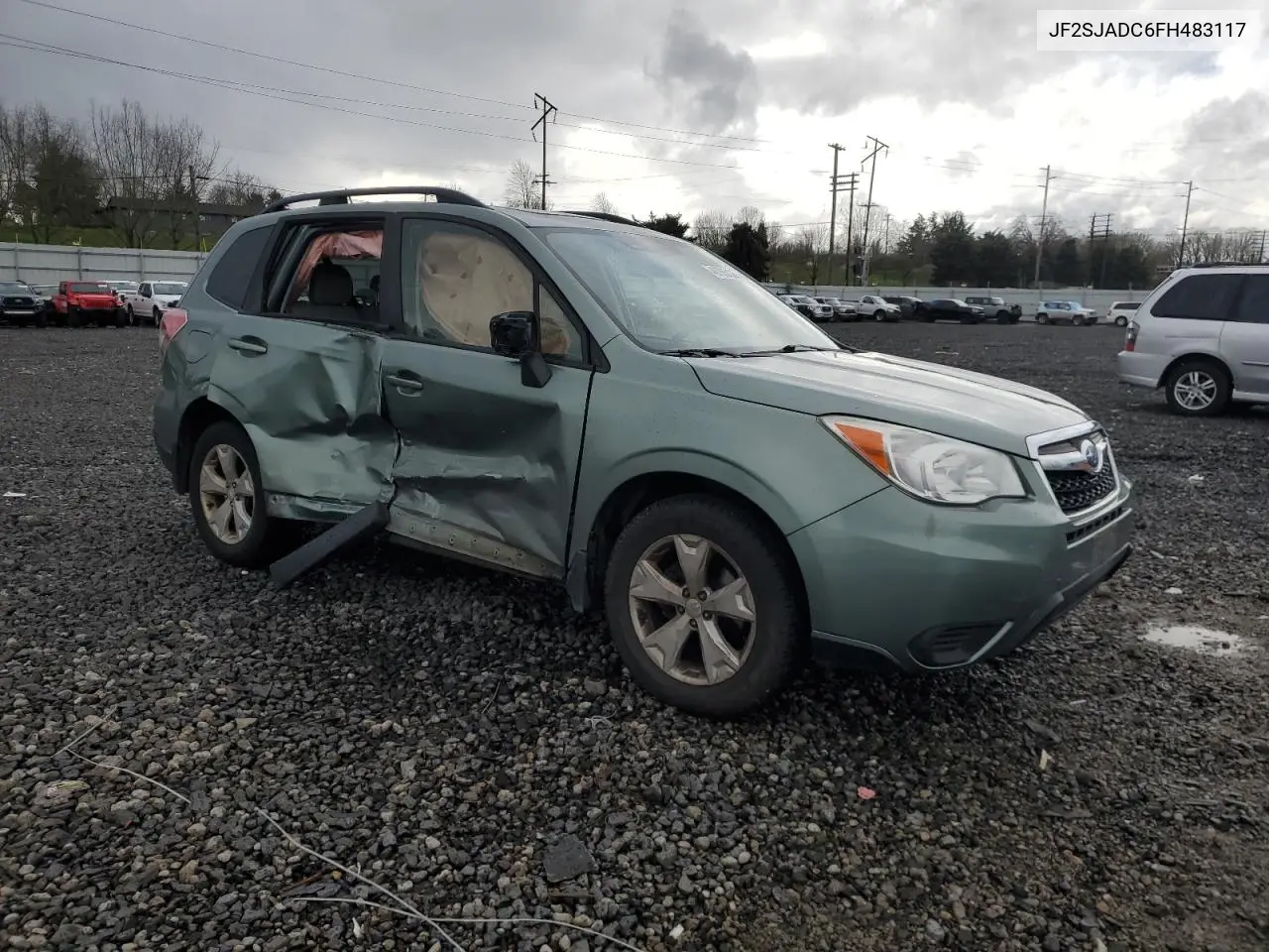 2015 Subaru Forester 2.5I Premium VIN: JF2SJADC6FH483117 Lot: 46755435