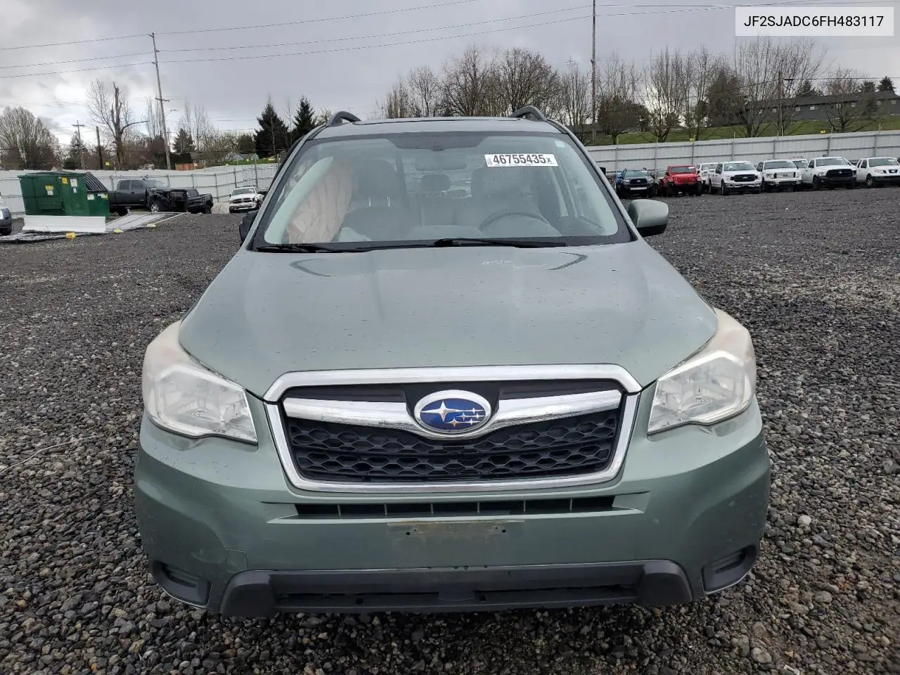 2015 Subaru Forester 2.5I Premium VIN: JF2SJADC6FH483117 Lot: 46755435