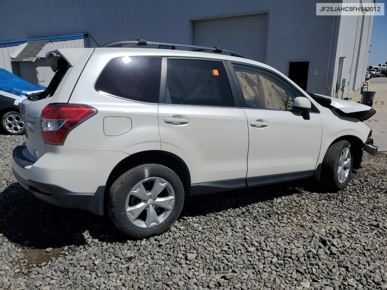 2015 Subaru Forester 2.5I Limited VIN: JF2SJAHC5FH543012 Lot: 52388885