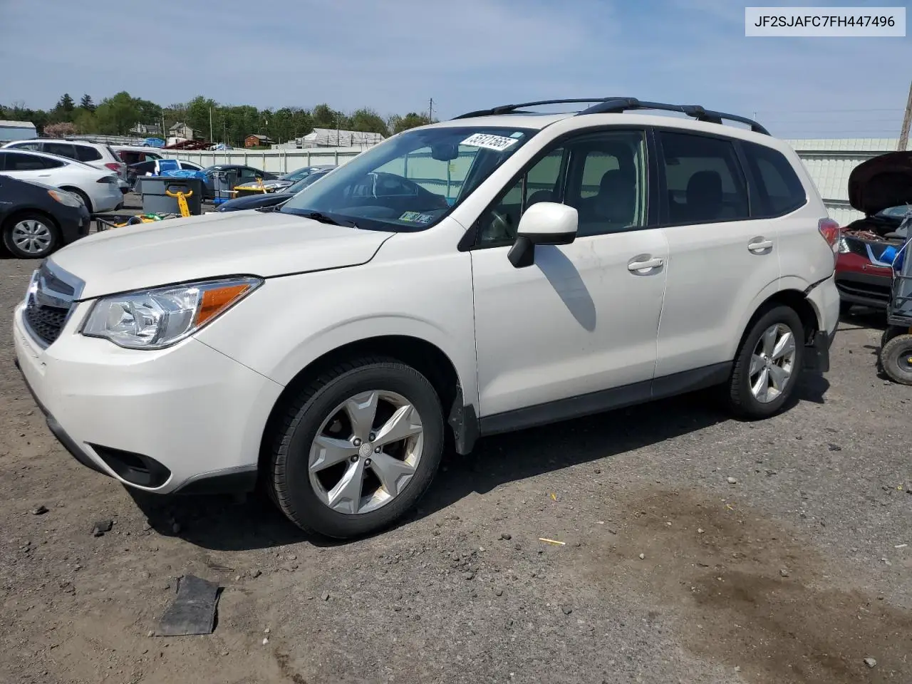 2015 Subaru Forester 2.5I Premium VIN: JF2SJAFC7FH447496 Lot: 55121565