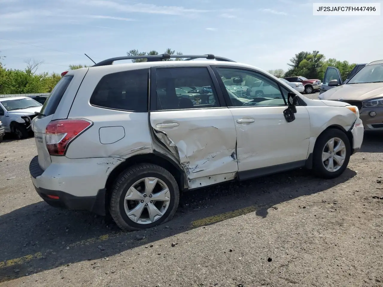 2015 Subaru Forester 2.5I Premium VIN: JF2SJAFC7FH447496 Lot: 55121565