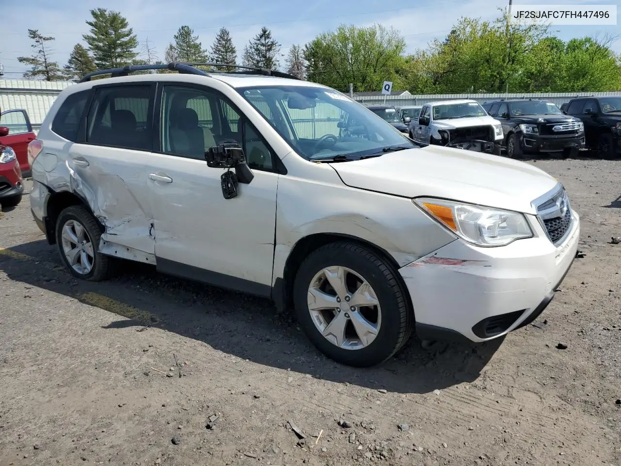 2015 Subaru Forester 2.5I Premium VIN: JF2SJAFC7FH447496 Lot: 55121565