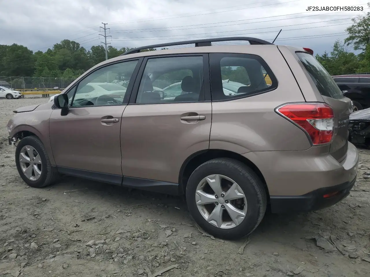 2015 Subaru Forester 2.5I VIN: JF2SJABC0FH580283 Lot: 56006735