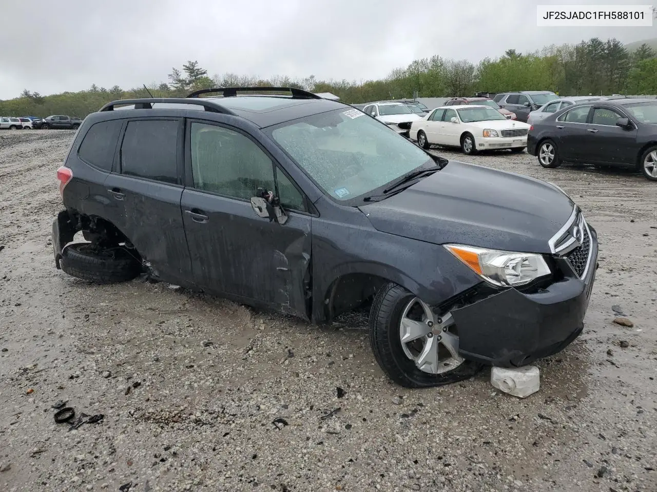 2015 Subaru Forester 2.5I Premium VIN: JF2SJADC1FH588101 Lot: 56101875