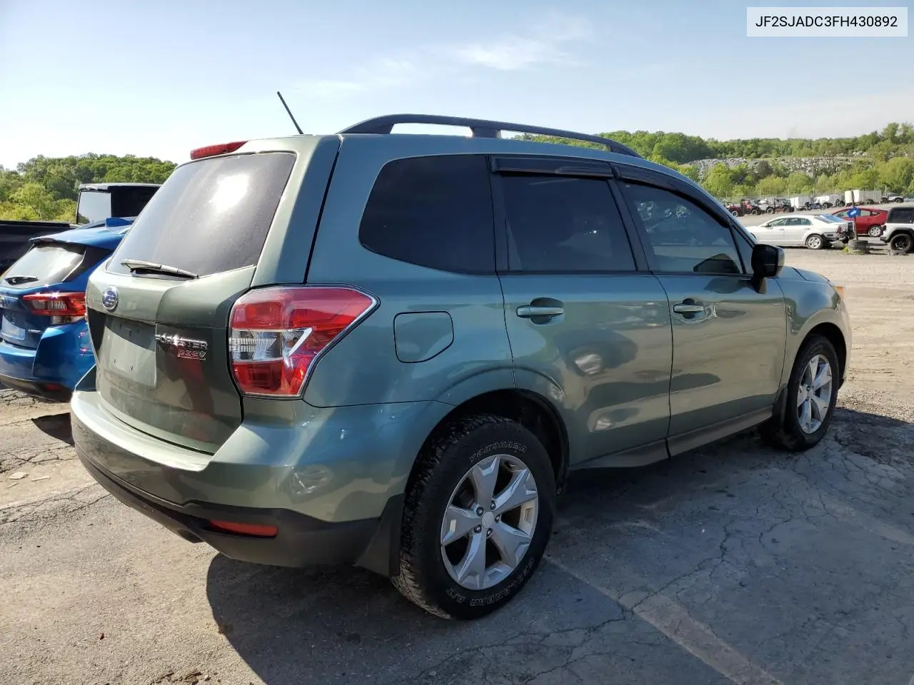2015 Subaru Forester 2.5I Premium VIN: JF2SJADC3FH430892 Lot: 56333325