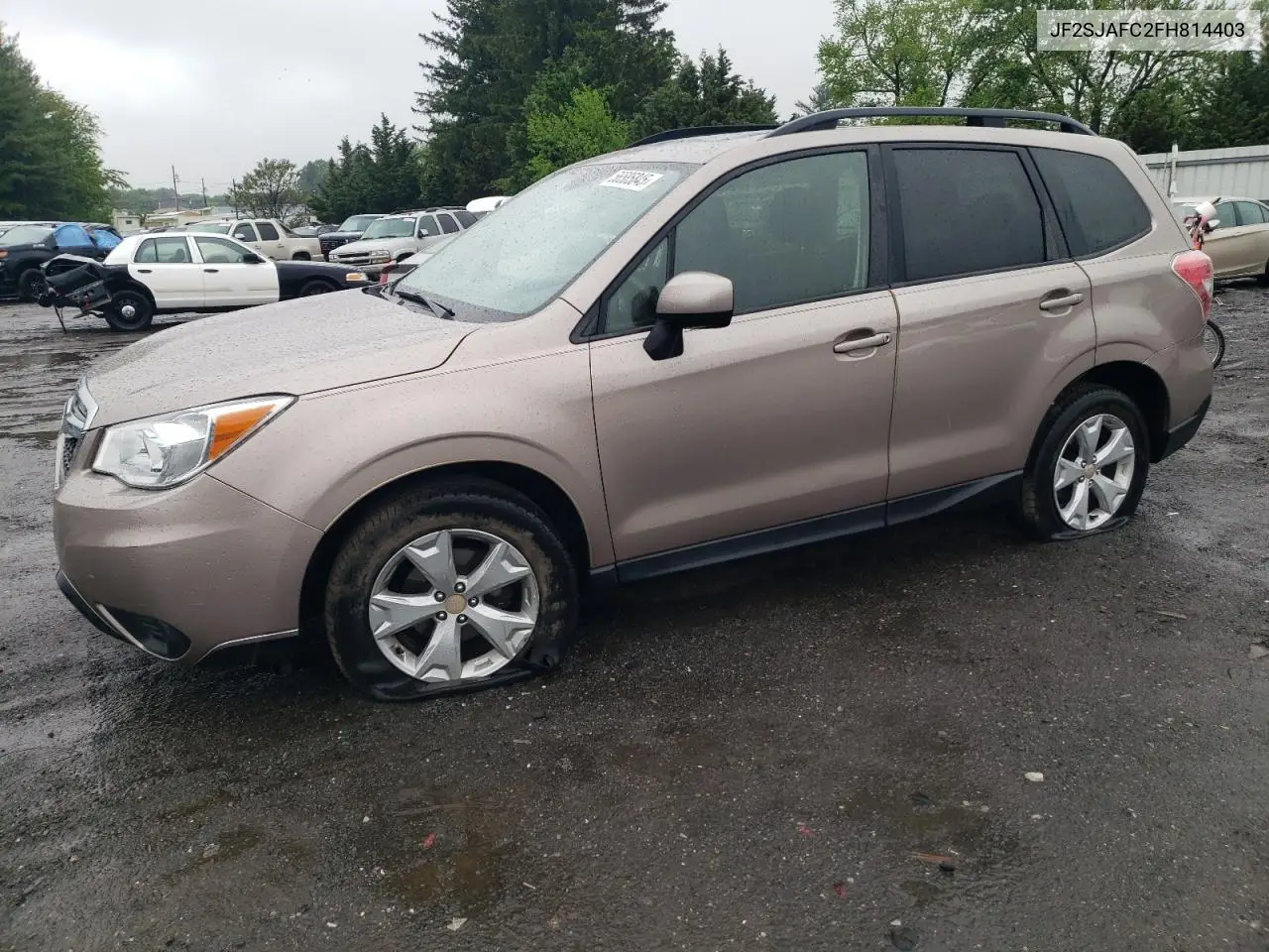 2015 Subaru Forester 2.5I Premium VIN: JF2SJAFC2FH814403 Lot: 56585845