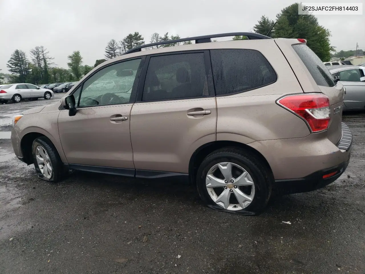 2015 Subaru Forester 2.5I Premium VIN: JF2SJAFC2FH814403 Lot: 56585845
