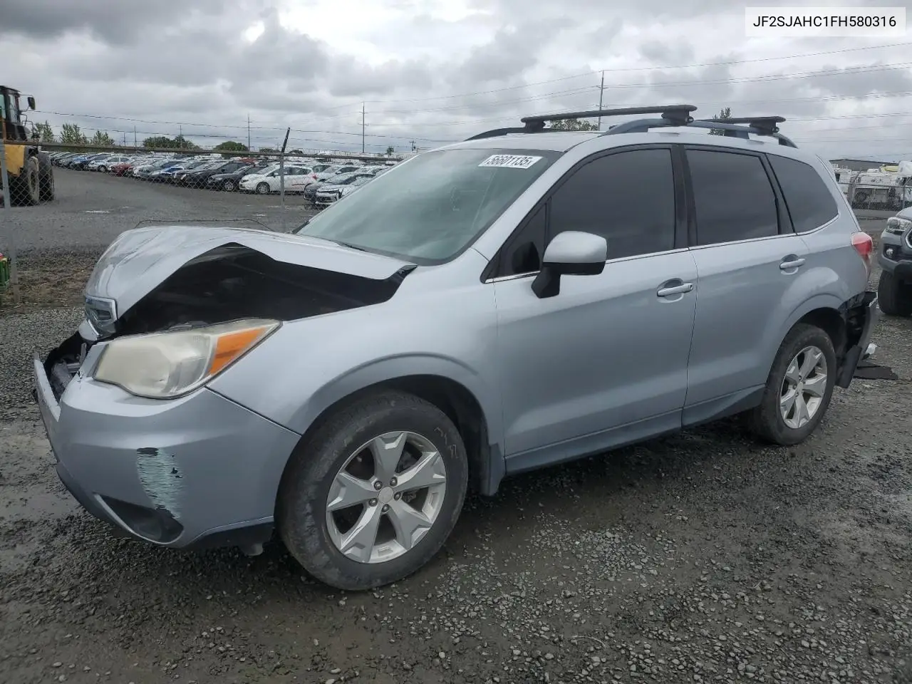 2015 Subaru Forester 2.5I Limited VIN: JF2SJAHC1FH580316 Lot: 56601135
