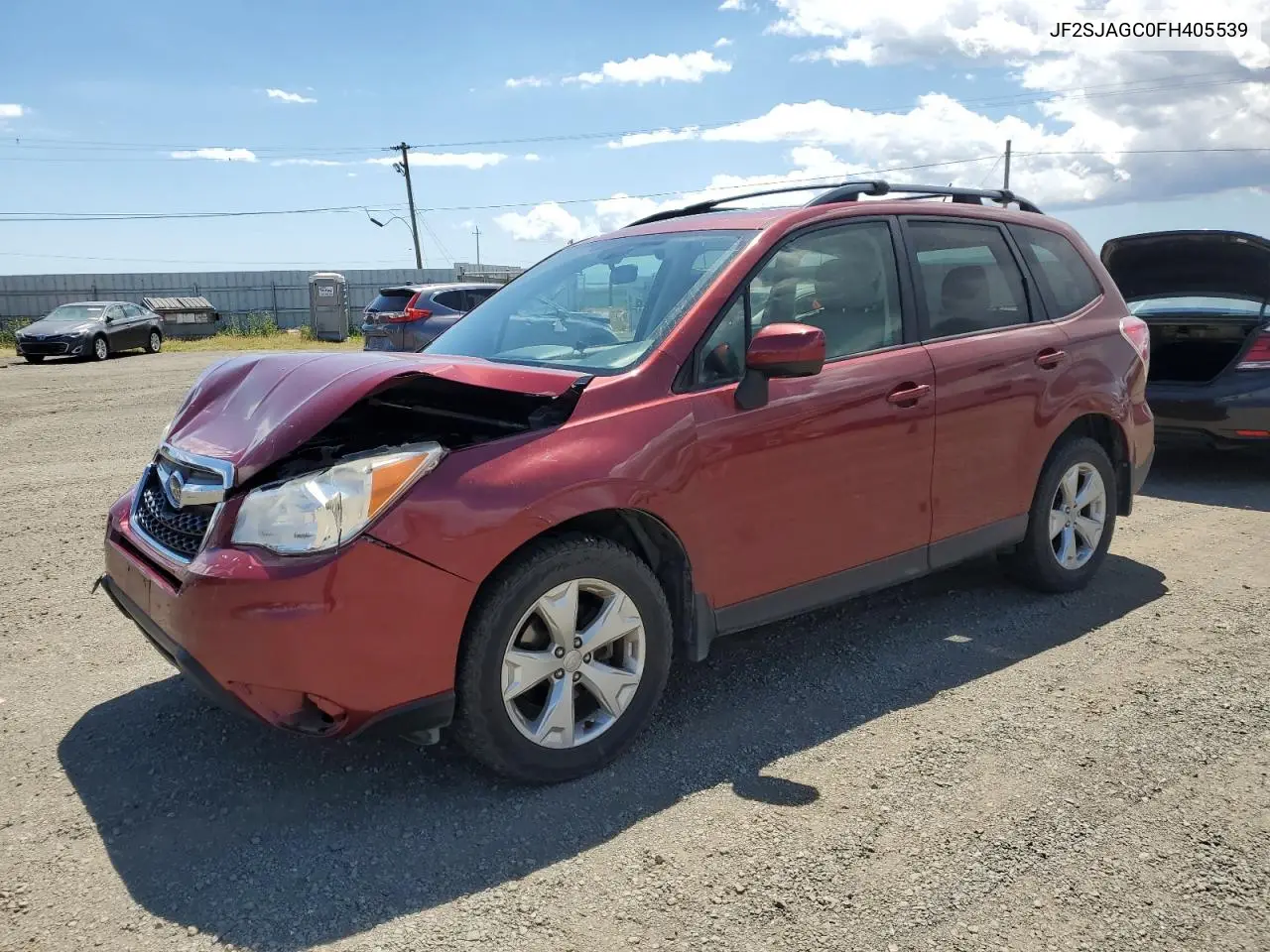 2015 Subaru Forester 2.5I Premium VIN: JF2SJAGC0FH405539 Lot: 56606655
