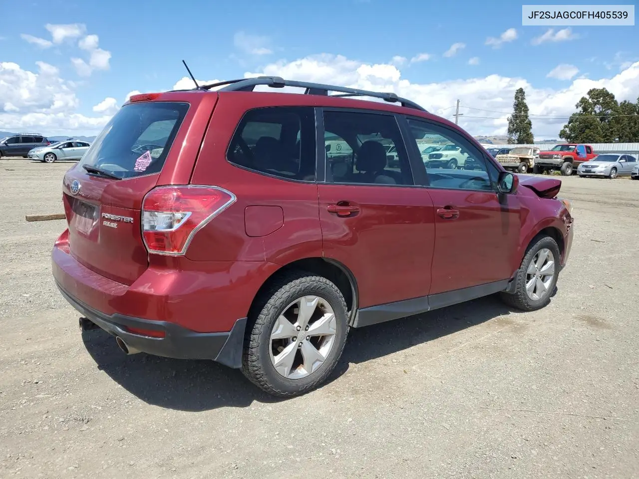 2015 Subaru Forester 2.5I Premium VIN: JF2SJAGC0FH405539 Lot: 56606655