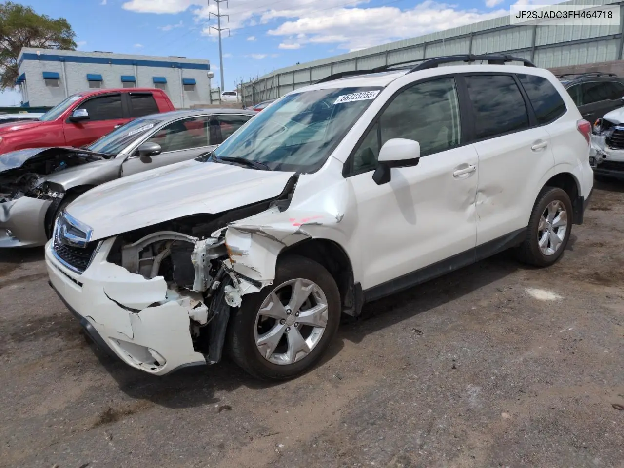 2015 Subaru Forester 2.5I Premium VIN: JF2SJADC3FH464718 Lot: 56723255