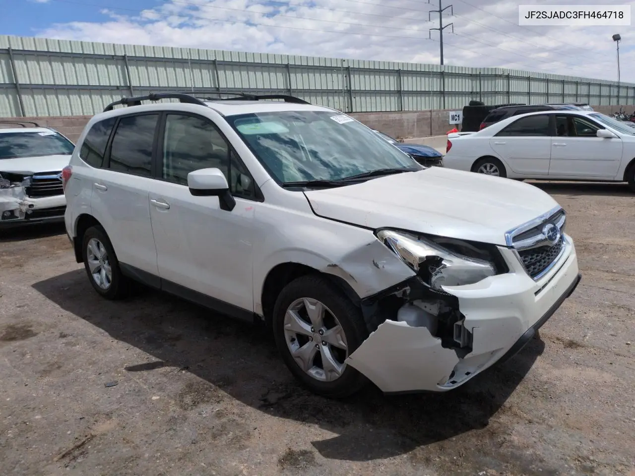 2015 Subaru Forester 2.5I Premium VIN: JF2SJADC3FH464718 Lot: 56723255