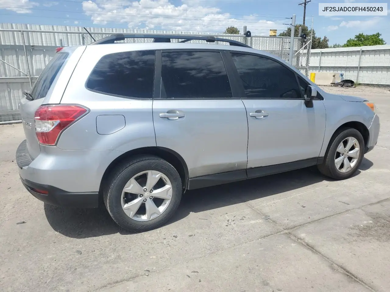 2015 Subaru Forester 2.5I Premium VIN: JF2SJADC0FH450243 Lot: 56870045
