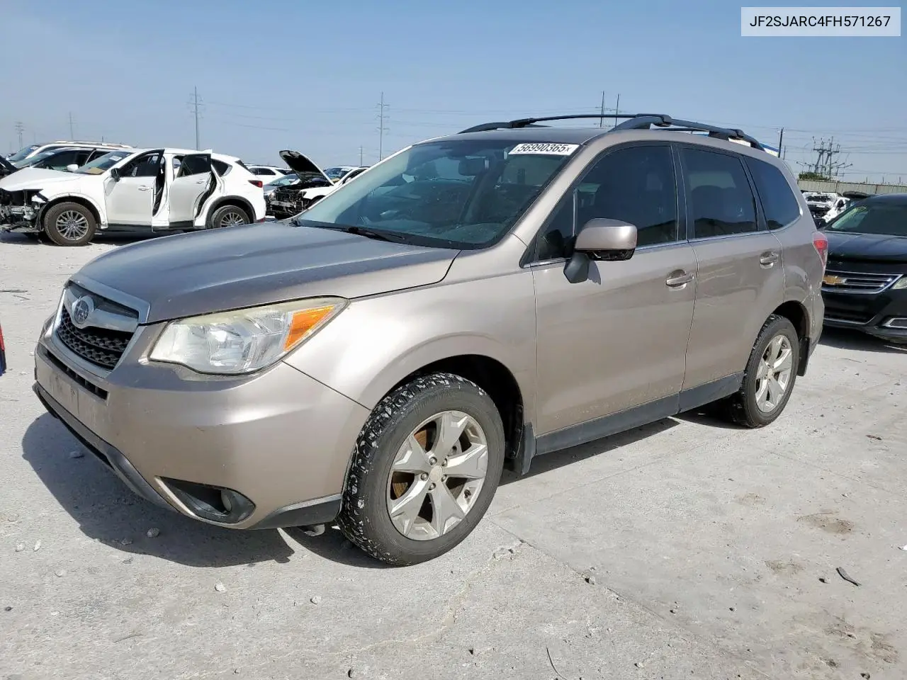 2015 Subaru Forester 2.5I Limited VIN: JF2SJARC4FH571267 Lot: 56990365