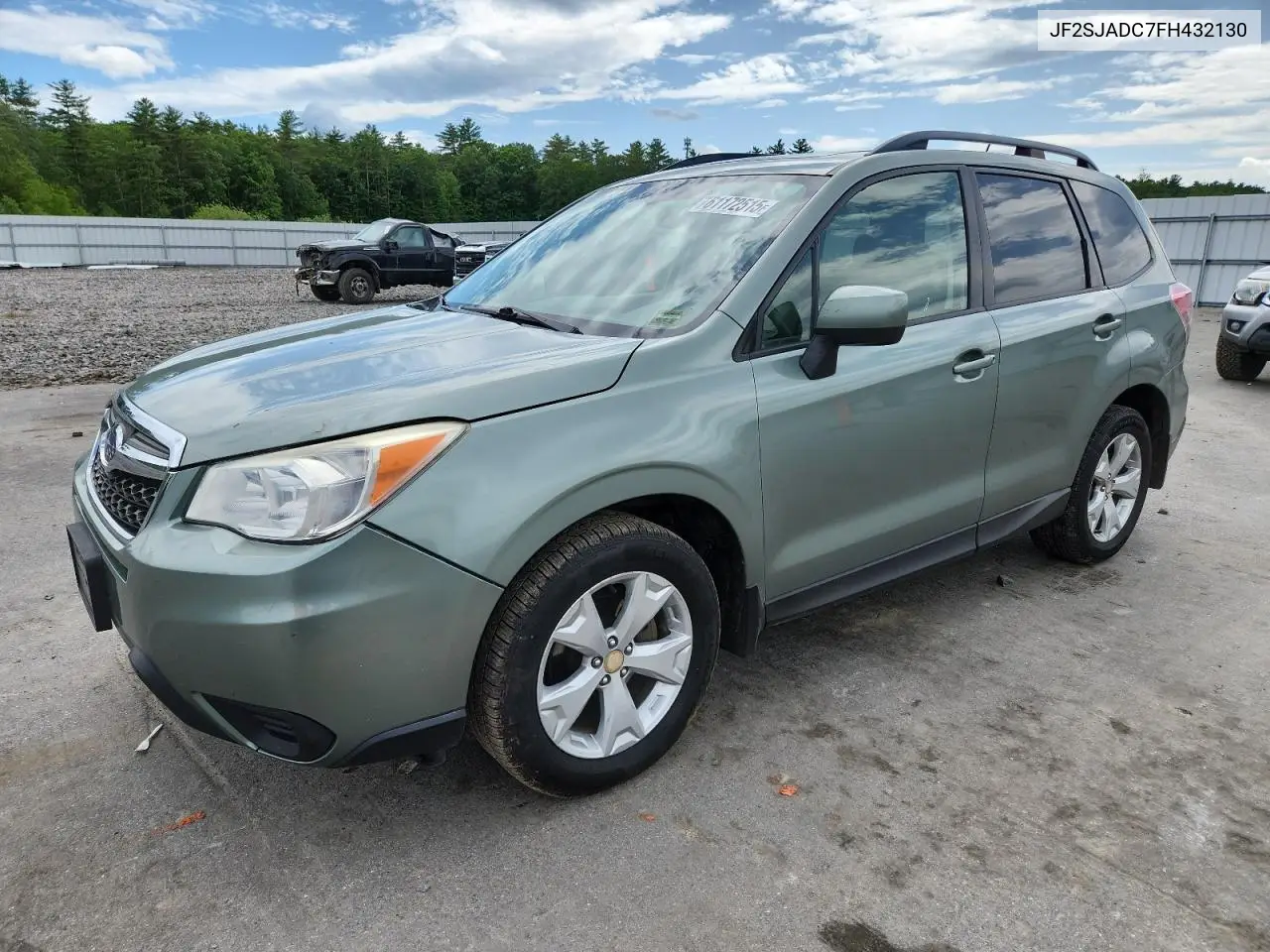 2015 Subaru Forester 2.5I Premium VIN: JF2SJADC7FH432130 Lot: 61172515