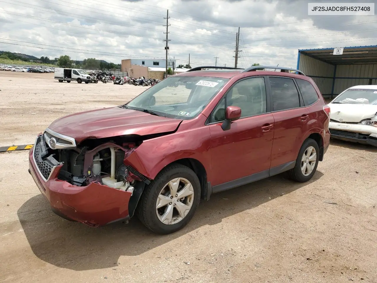 2015 Subaru Forester 2.5I Premium VIN: JF2SJADC8FH527408 Lot: 62022575