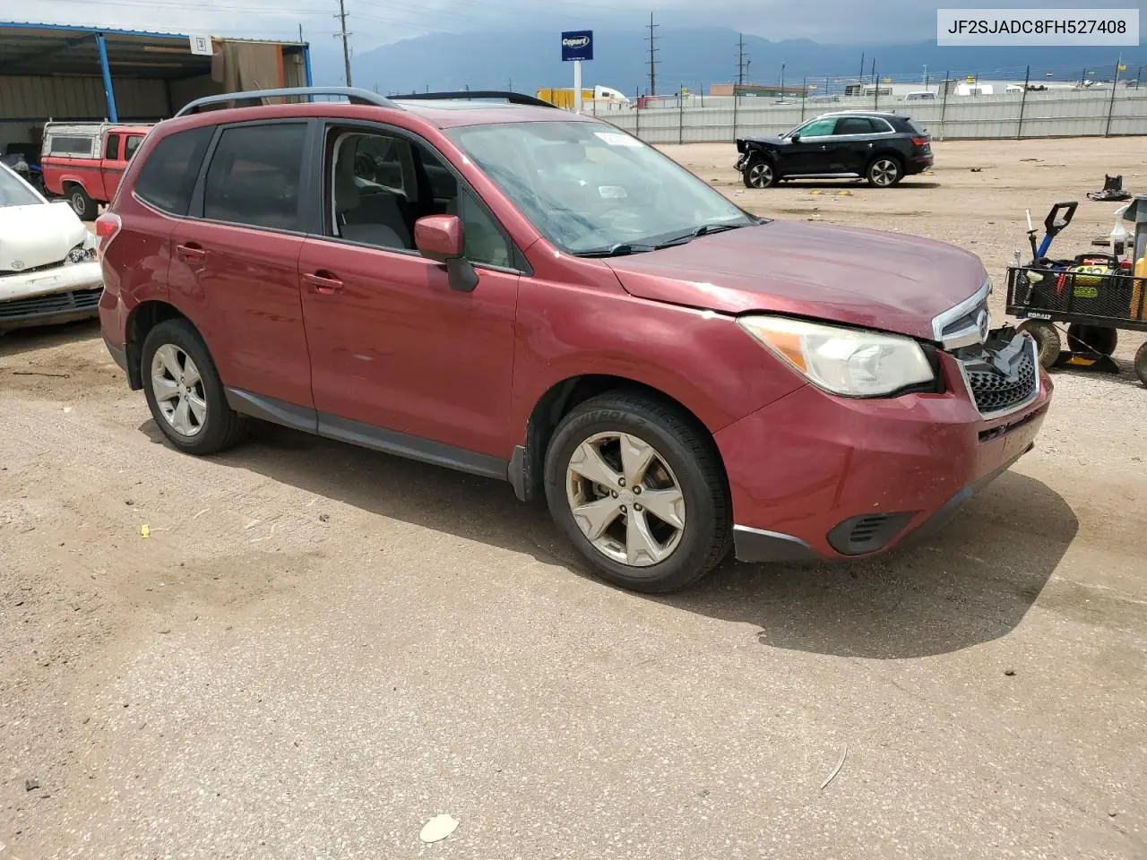 2015 Subaru Forester 2.5I Premium VIN: JF2SJADC8FH527408 Lot: 62022575