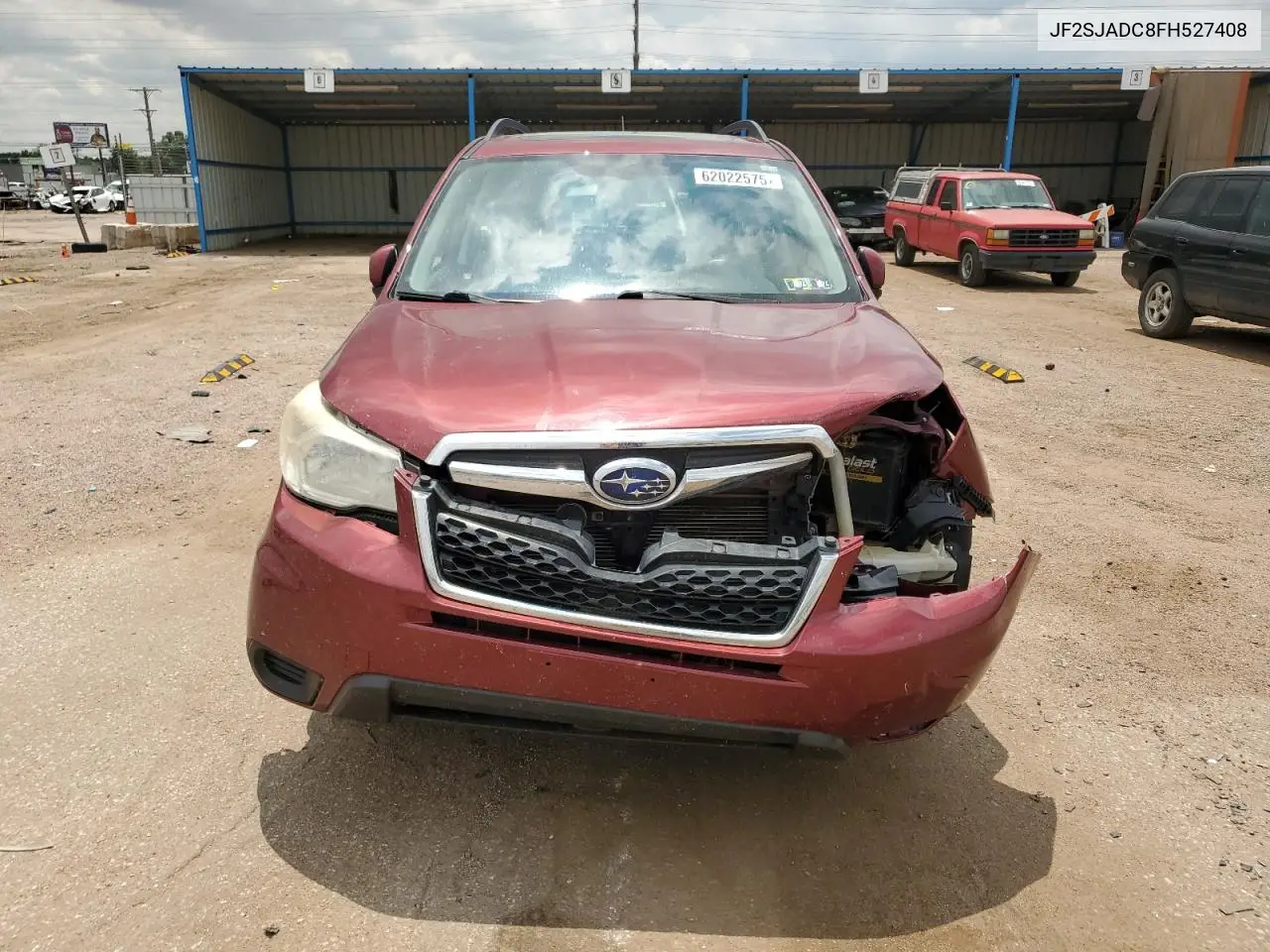 2015 Subaru Forester 2.5I Premium VIN: JF2SJADC8FH527408 Lot: 62022575