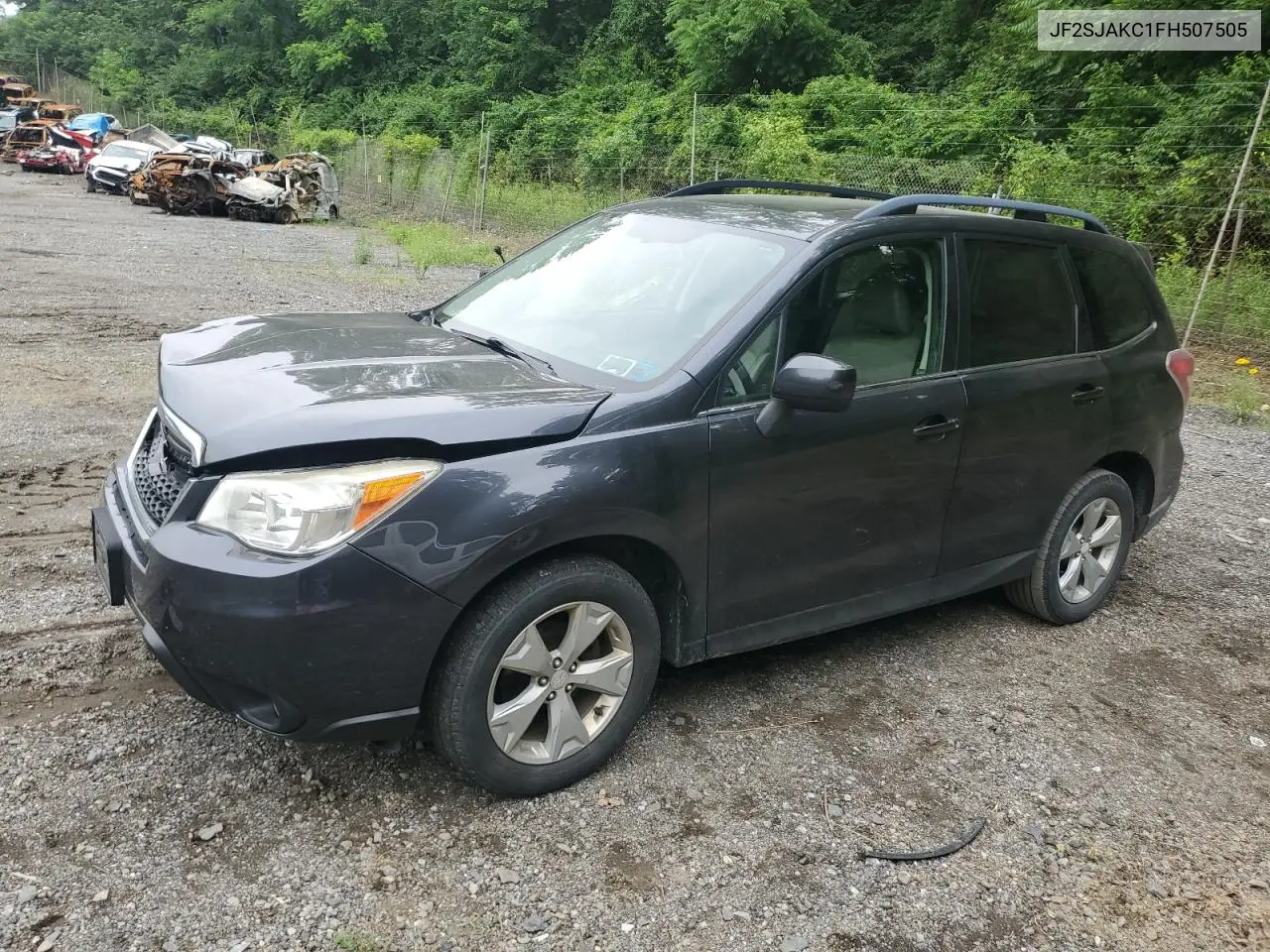 2015 Subaru Forester 2.5I Limited VIN: JF2SJAKC1FH507505 Lot: 62303175