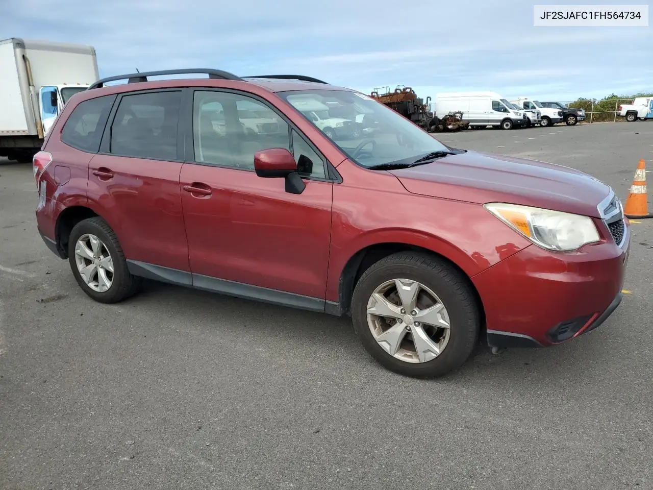 2015 Subaru Forester 2.5I Premium VIN: JF2SJAFC1FH564734 Lot: 62709035