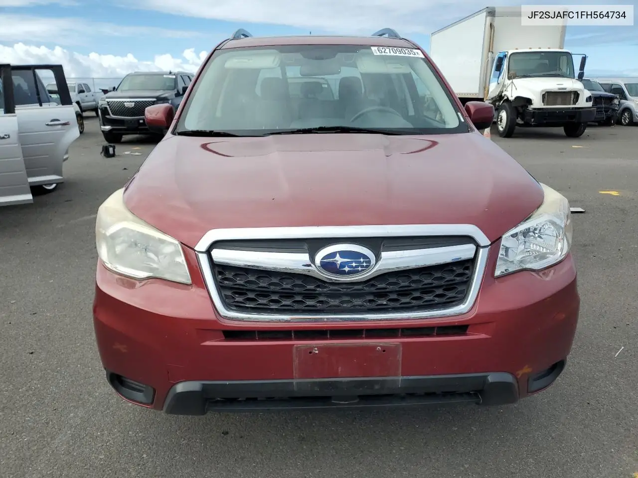 2015 Subaru Forester 2.5I Premium VIN: JF2SJAFC1FH564734 Lot: 62709035