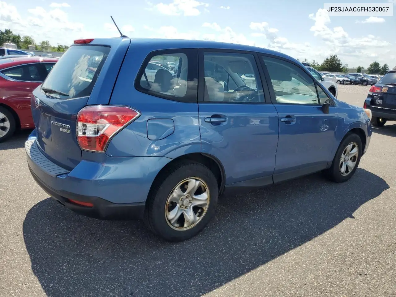 2015 Subaru Forester 2.5I VIN: JF2SJAAC6FH530067 Lot: 62710995