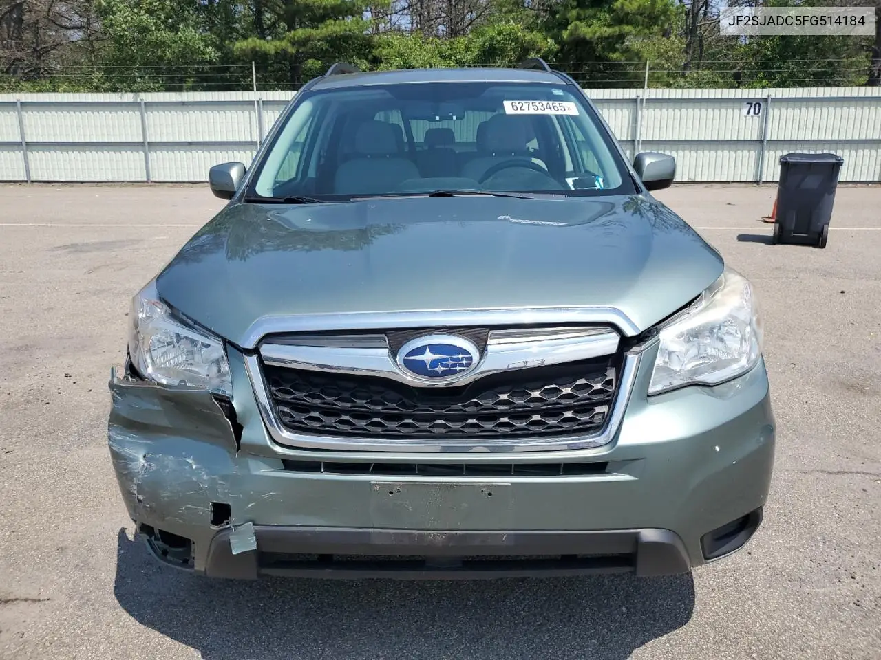 2015 Subaru Forester 2.5I Premium VIN: JF2SJADC5FG514184 Lot: 62753465