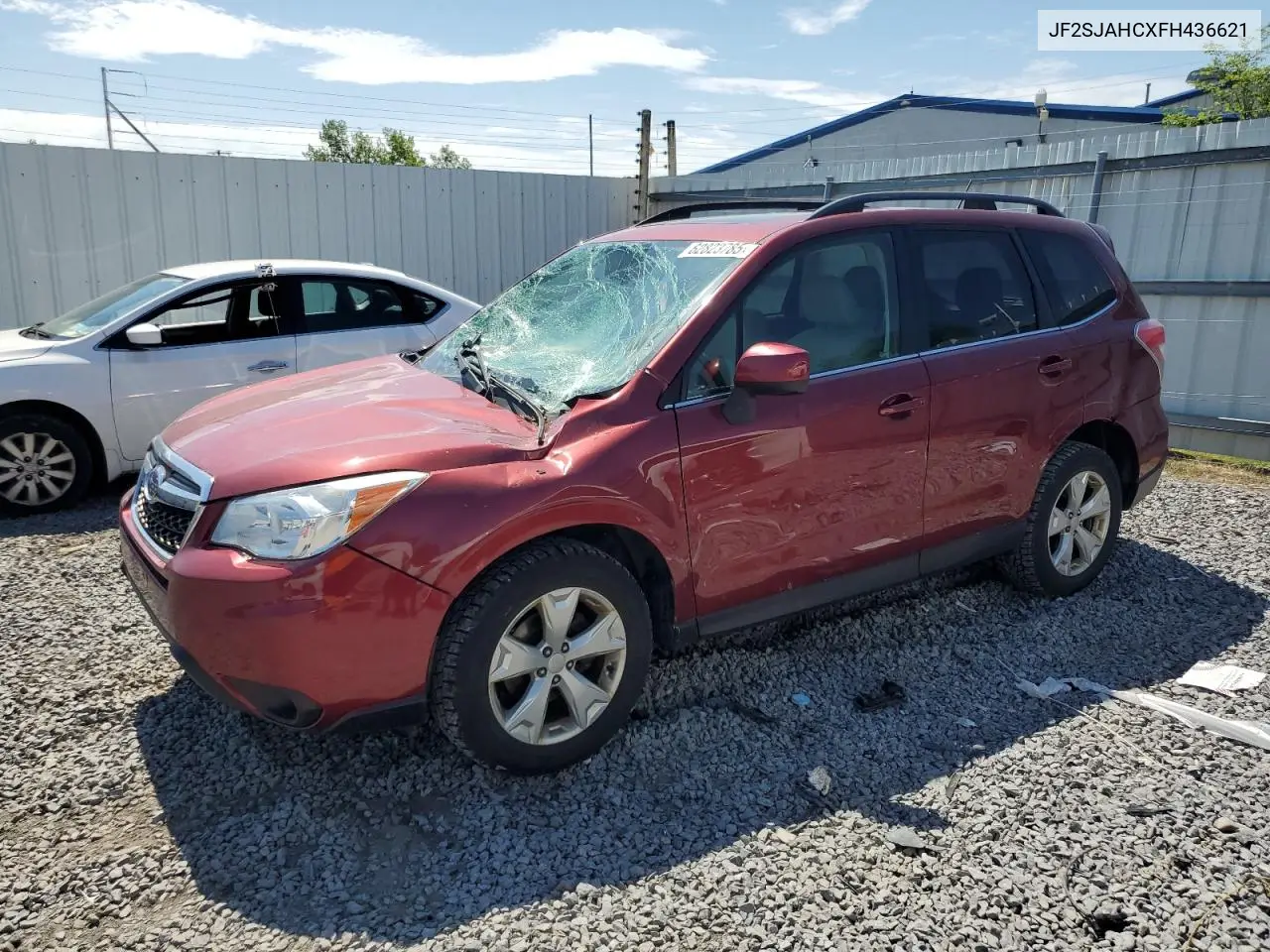 2015 Subaru Forester 2.5I Limited VIN: JF2SJAHCXFH436621 Lot: 62823785