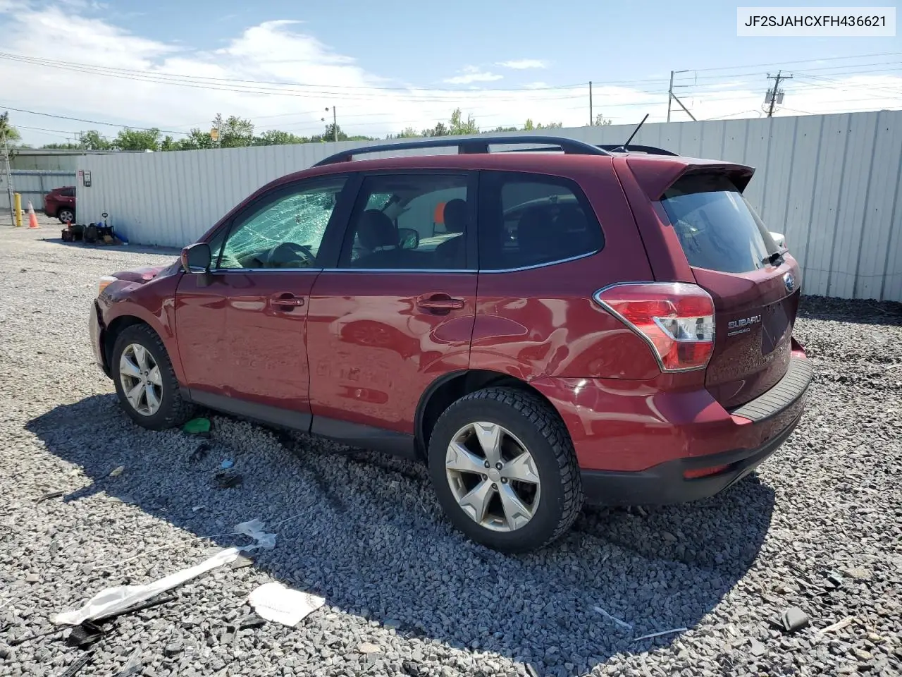 2015 Subaru Forester 2.5I Limited VIN: JF2SJAHCXFH436621 Lot: 62823785
