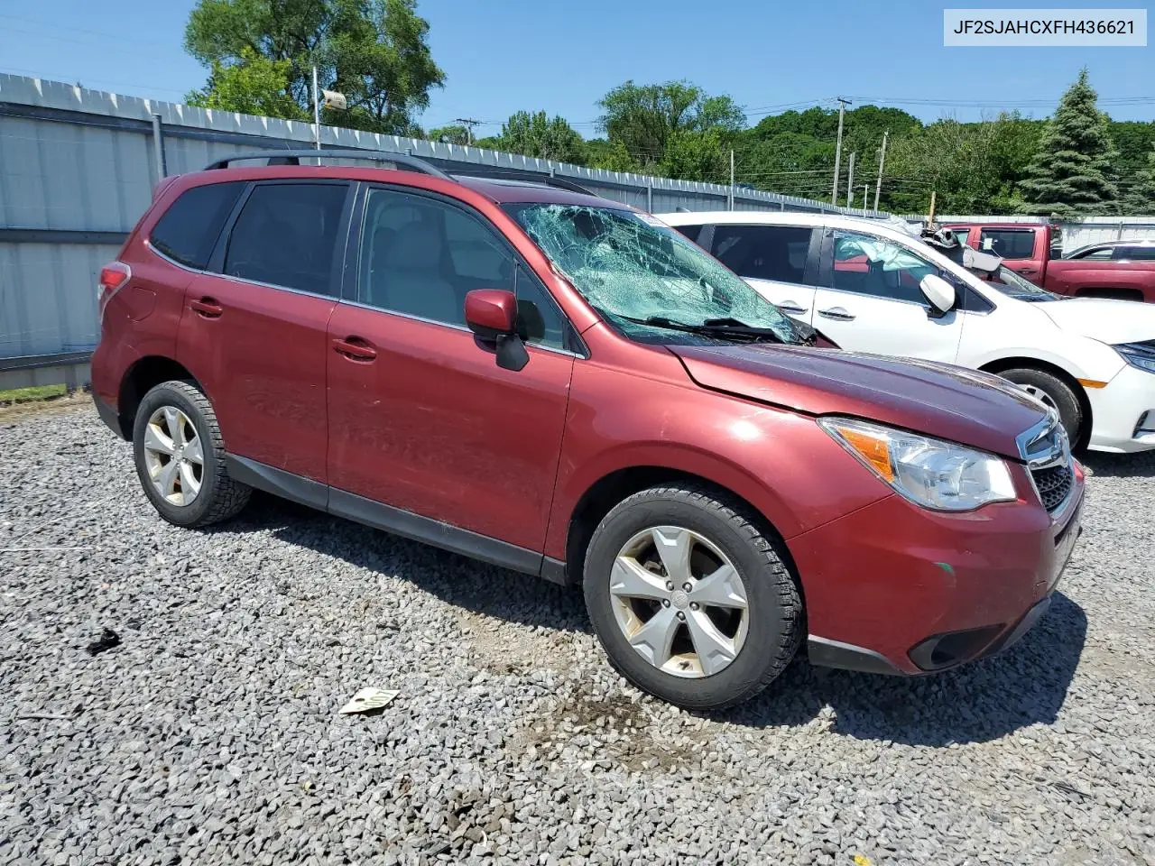 2015 Subaru Forester 2.5I Limited VIN: JF2SJAHCXFH436621 Lot: 62823785