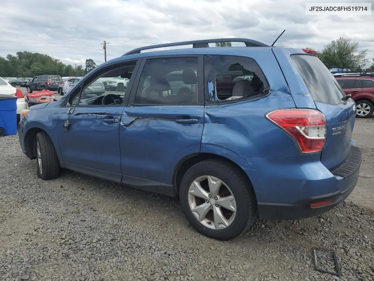 2015 Subaru Forester 2.5I Premium VIN: JF2SJADC8FH519714 Lot: 62868675