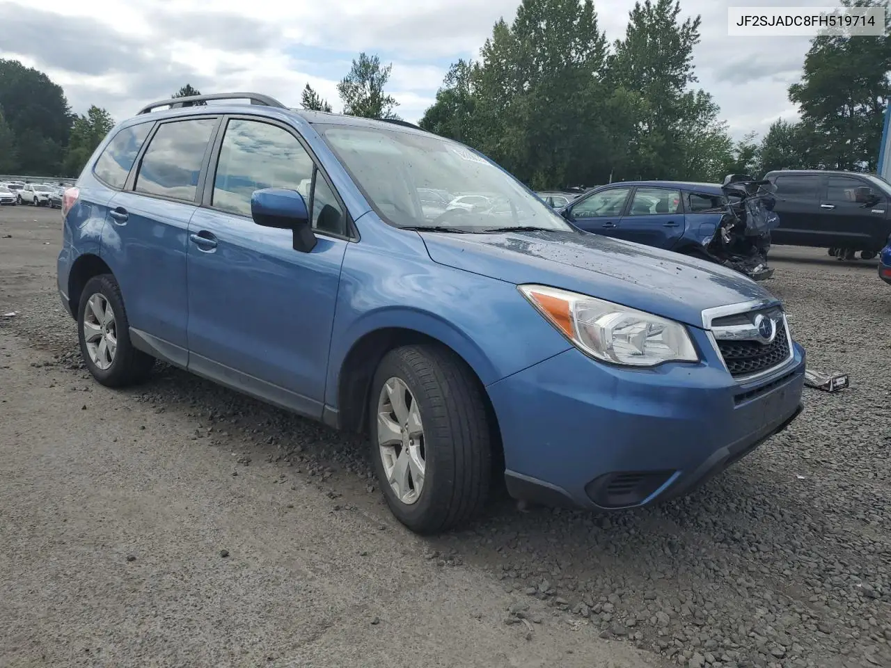 2015 Subaru Forester 2.5I Premium VIN: JF2SJADC8FH519714 Lot: 62868675