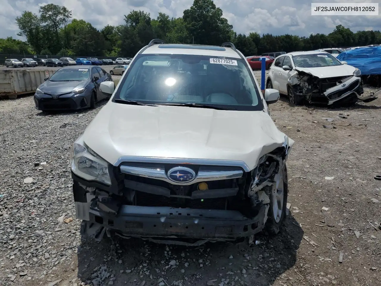 2015 Subaru Forester 2.5I Touring VIN: JF2SJAWC0FH812052 Lot: 62877025