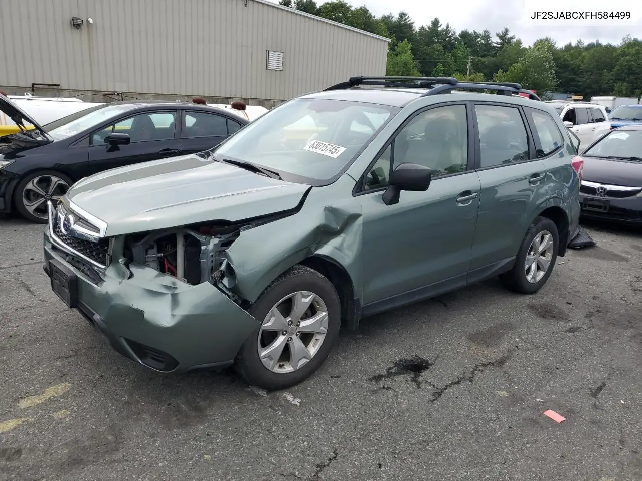 2015 Subaru Forester 2.5I VIN: JF2SJABCXFH584499 Lot: 63015745