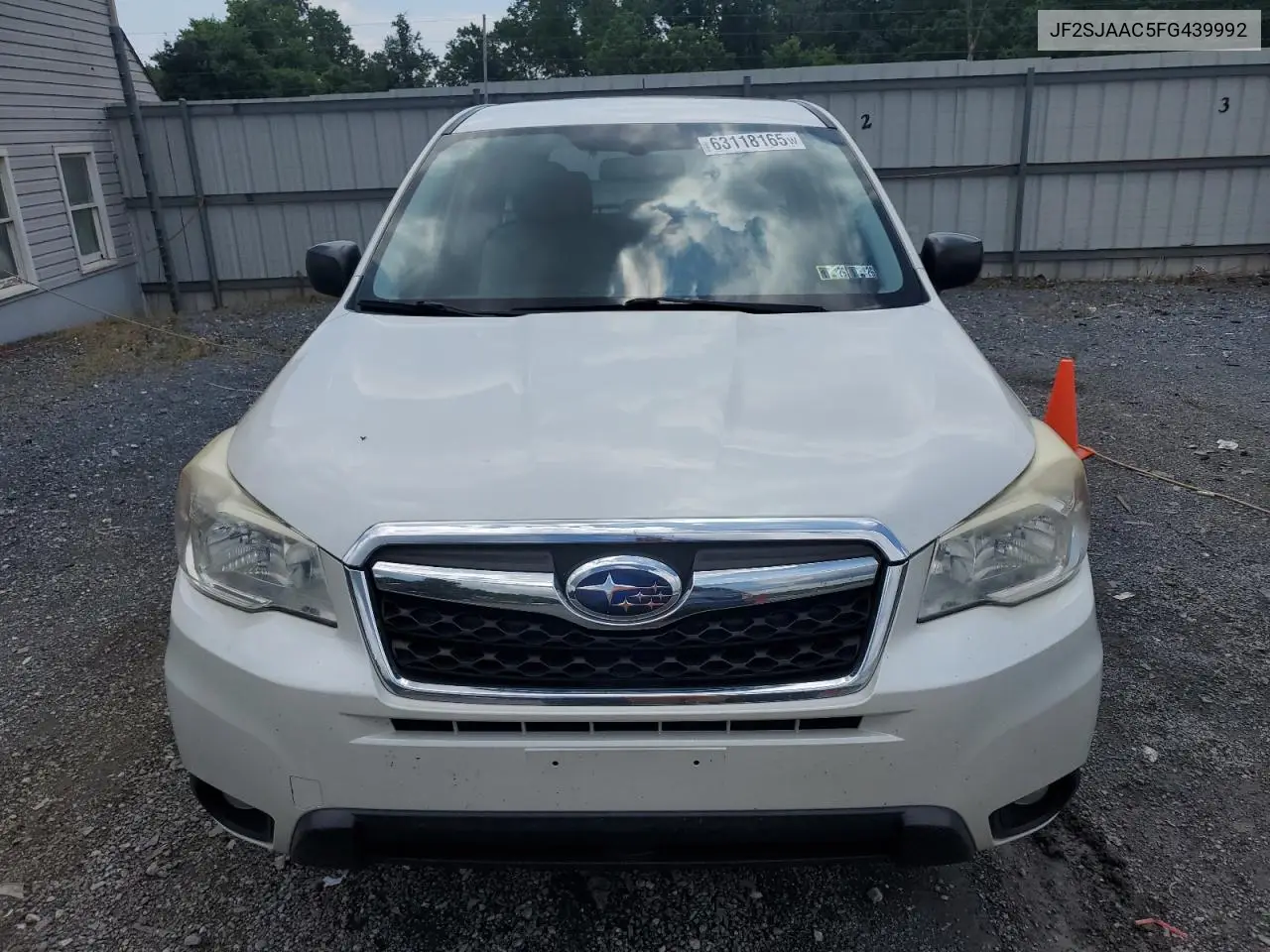 2015 Subaru Forester 2.5I VIN: JF2SJAAC5FG439992 Lot: 63118165