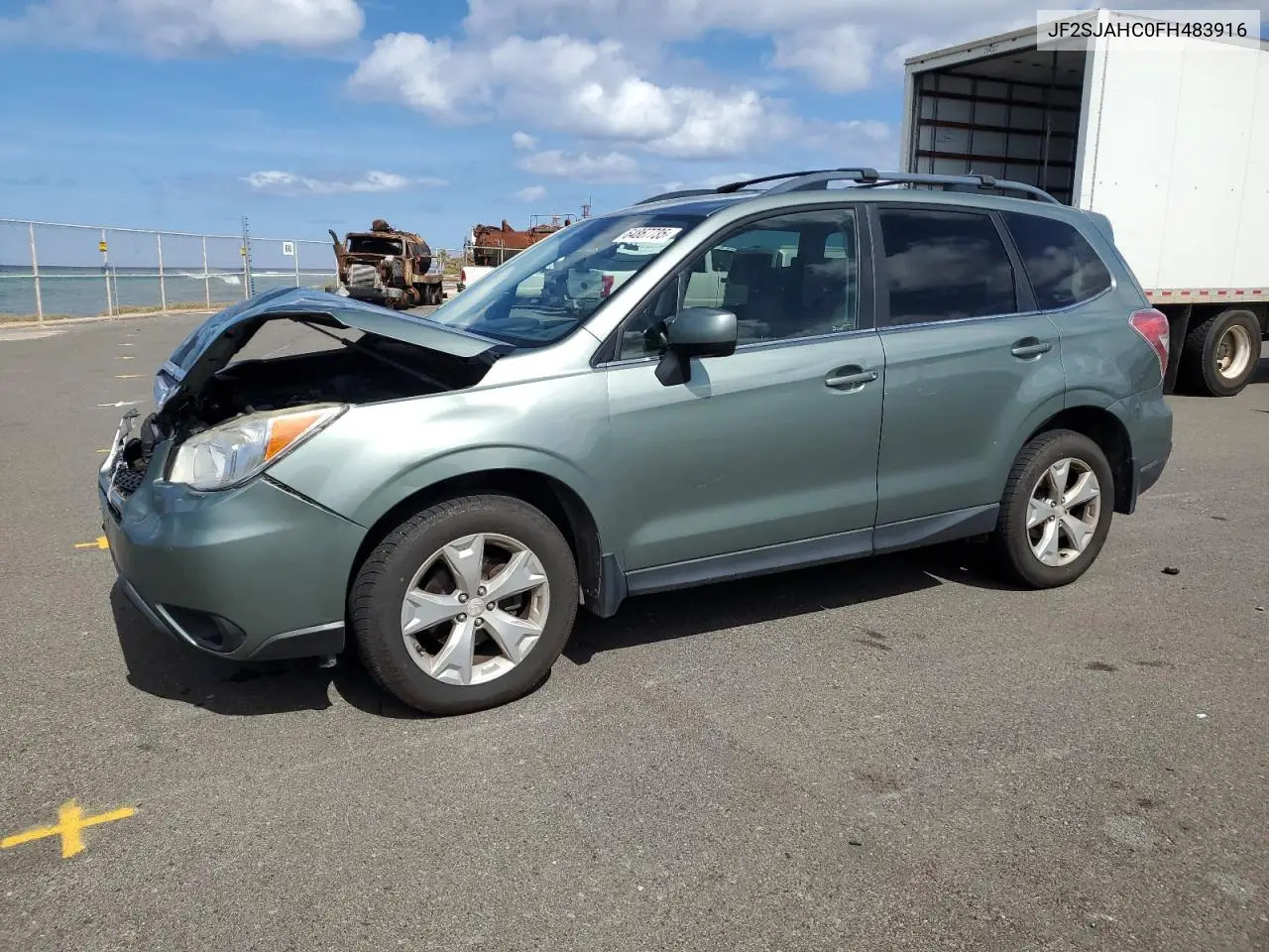 2015 Subaru Forester 2.5I Limited VIN: JF2SJAHC0FH483916 Lot: 64867735