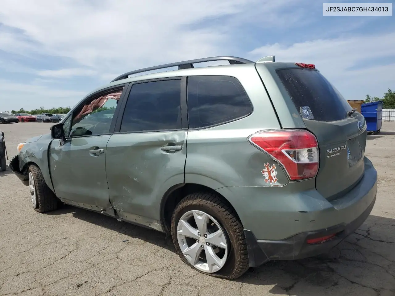 2016 Subaru Forester 2.5I VIN: JF2SJABC7GH434013 Lot: 53001215