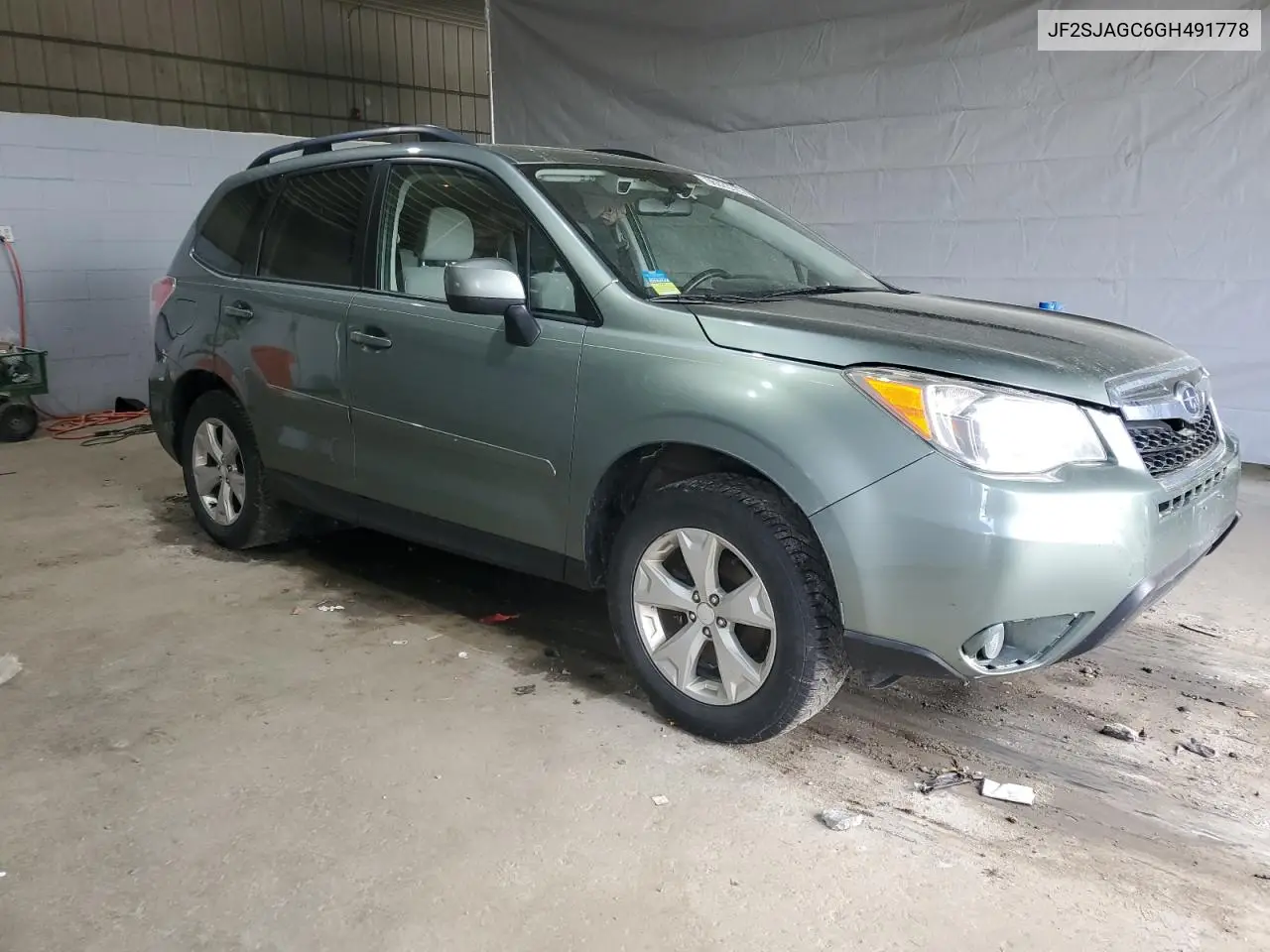 2016 Subaru Forester 2.5I Premium VIN: JF2SJAGC6GH491778 Lot: 56023725