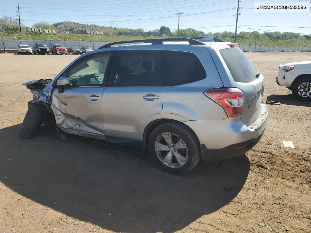2016 Subaru Forester 2.5I Premium VIN: JF2SJADC3GH533585 Lot: 57048605