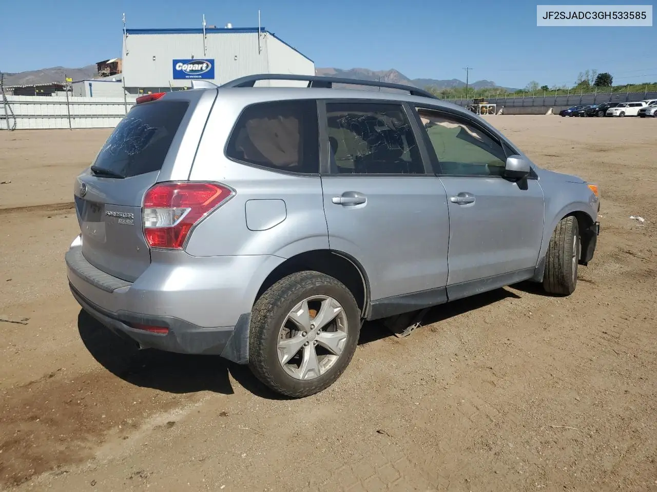 2016 Subaru Forester 2.5I Premium VIN: JF2SJADC3GH533585 Lot: 57048605