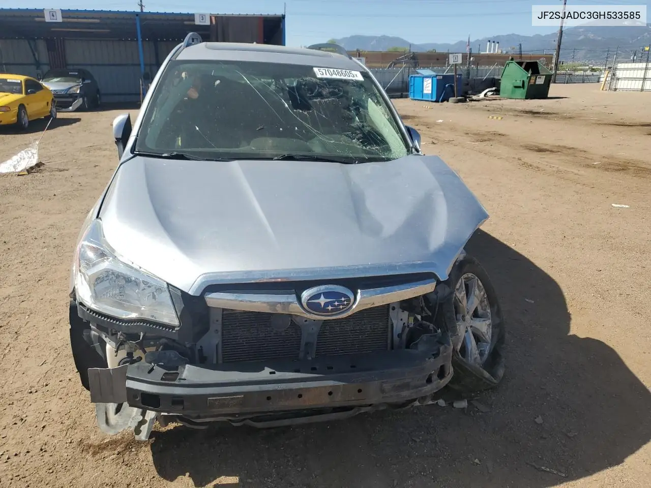 2016 Subaru Forester 2.5I Premium VIN: JF2SJADC3GH533585 Lot: 57048605