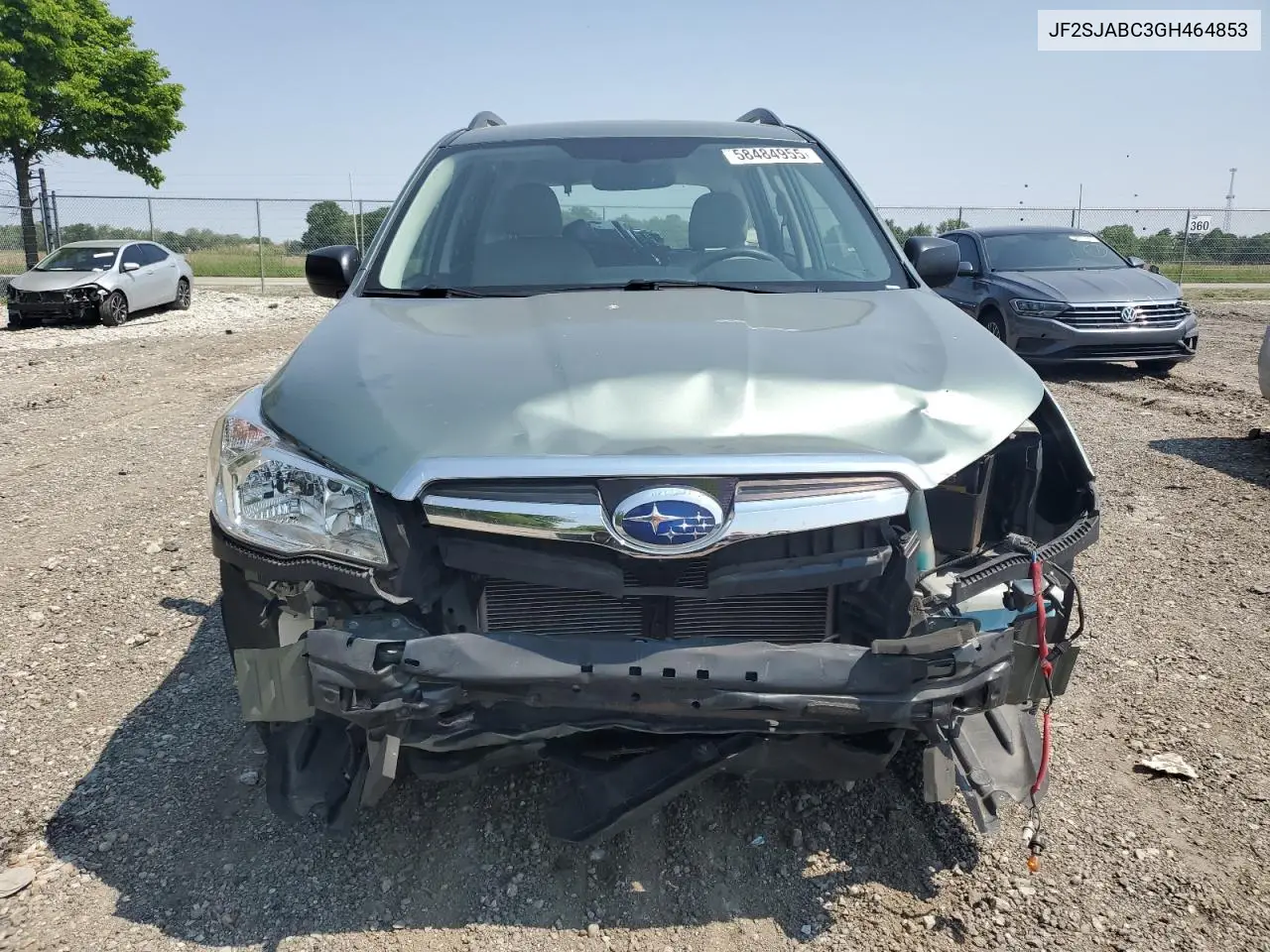 2016 Subaru Forester 2.5I VIN: JF2SJABC3GH464853 Lot: 58484955