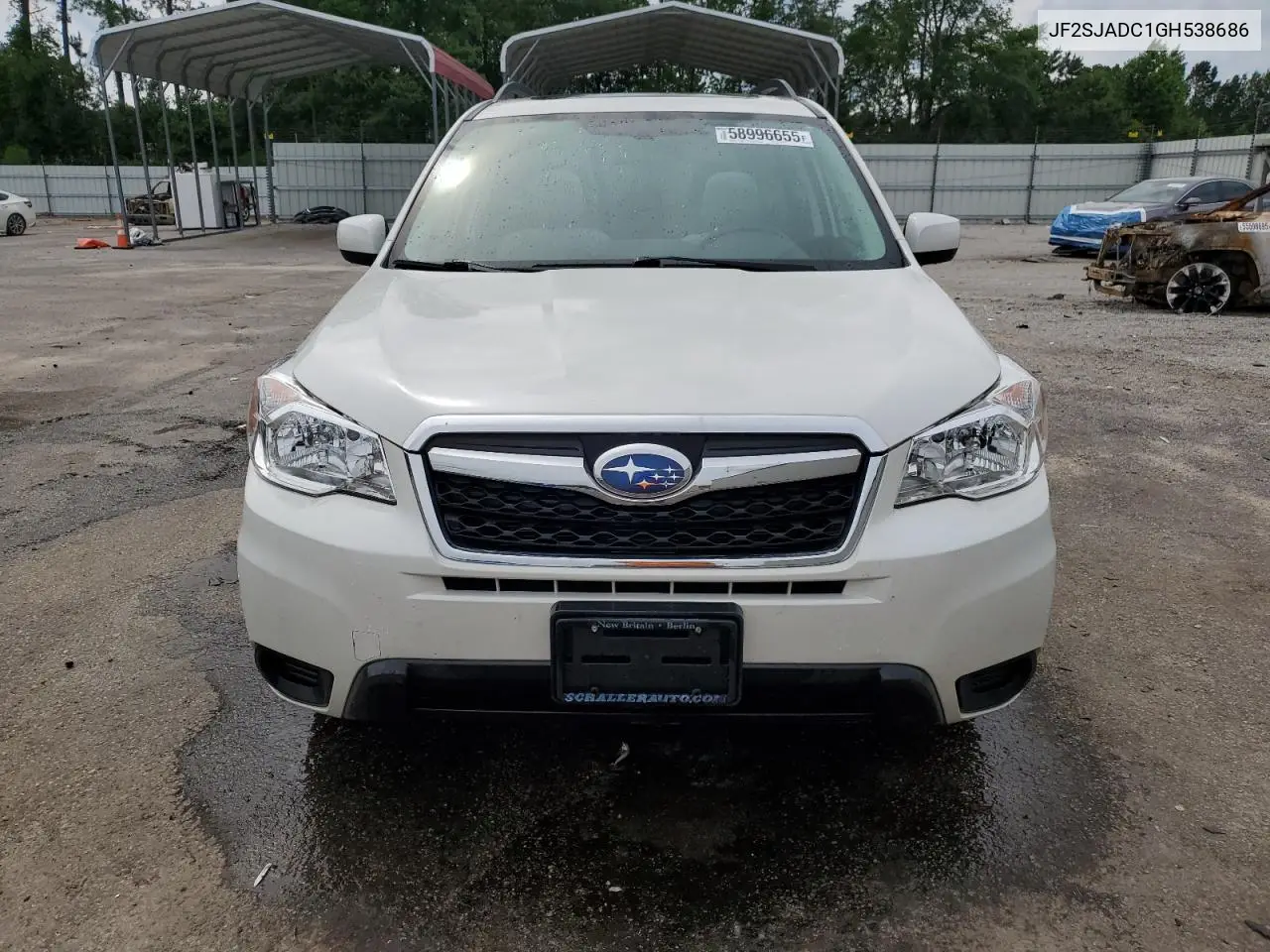 2016 Subaru Forester 2.5I Premium VIN: JF2SJADC1GH538686 Lot: 58996655