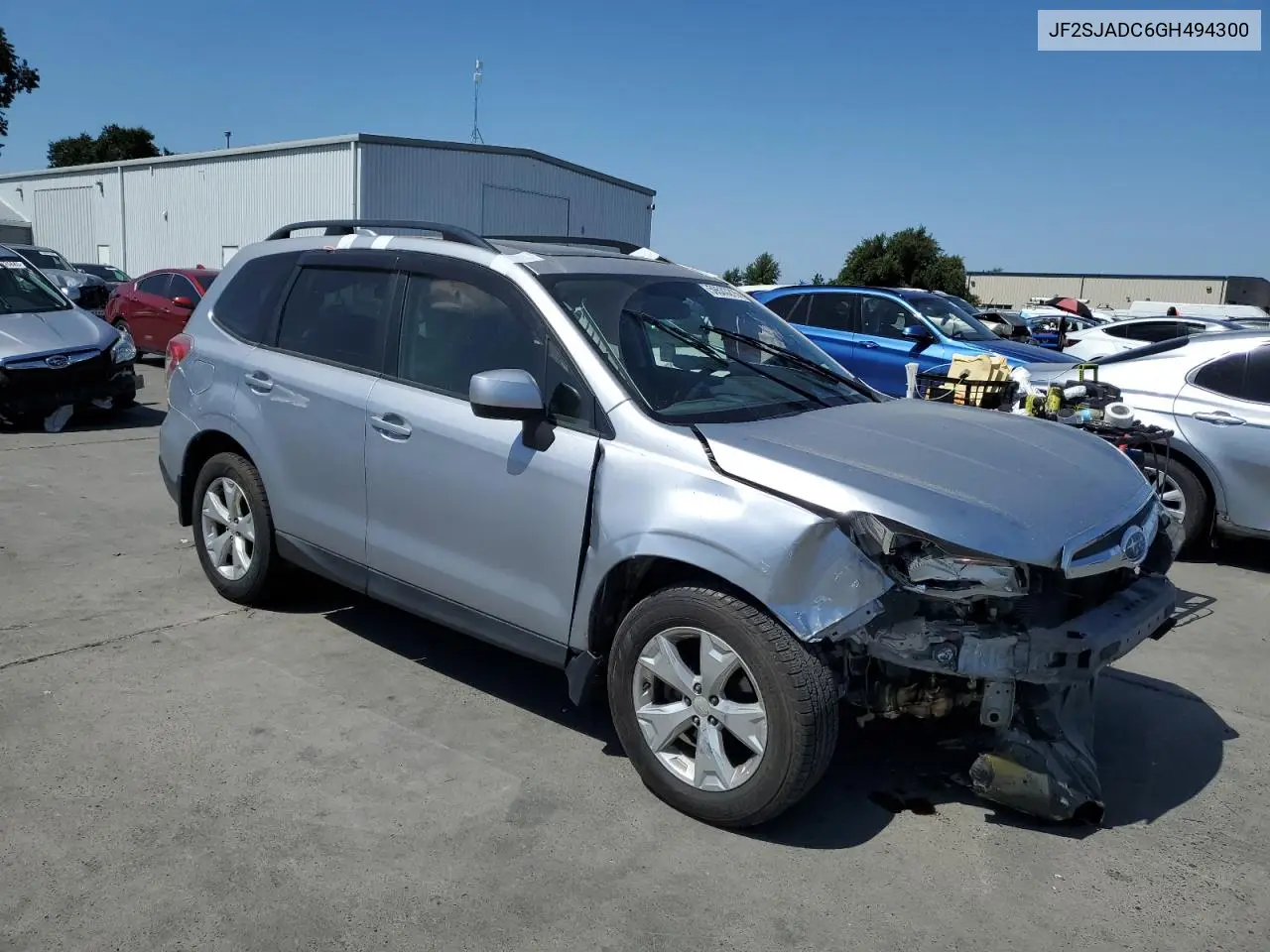 2016 Subaru Forester 2.5I Premium VIN: JF2SJADC6GH494300 Lot: 59533215