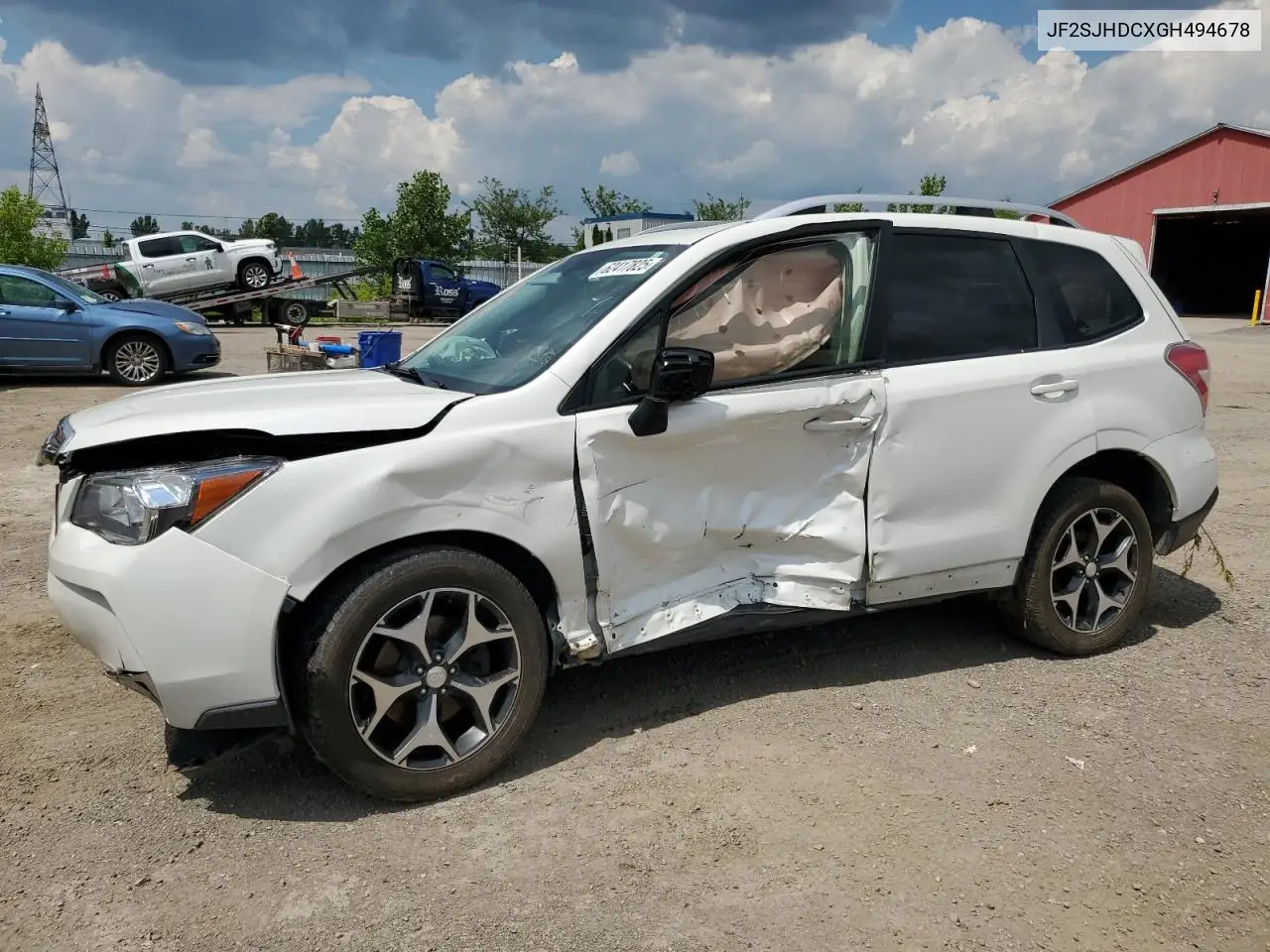 2016 Subaru Forester 2.0Xt Premium VIN: JF2SJHDCXGH494678 Lot: 62417825