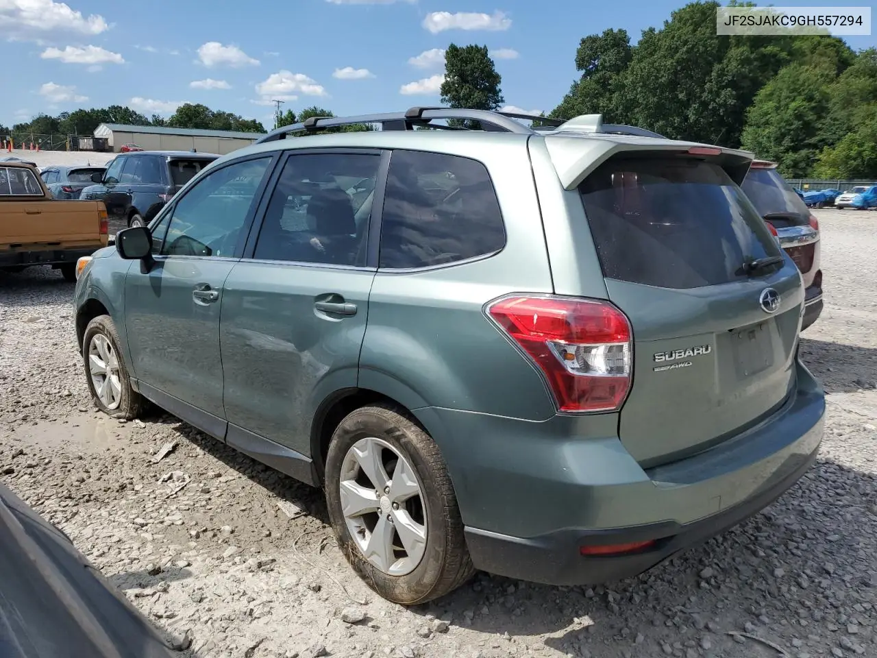 2016 Subaru Forester 2.5I Limited VIN: JF2SJAKC9GH557294 Lot: 62794835