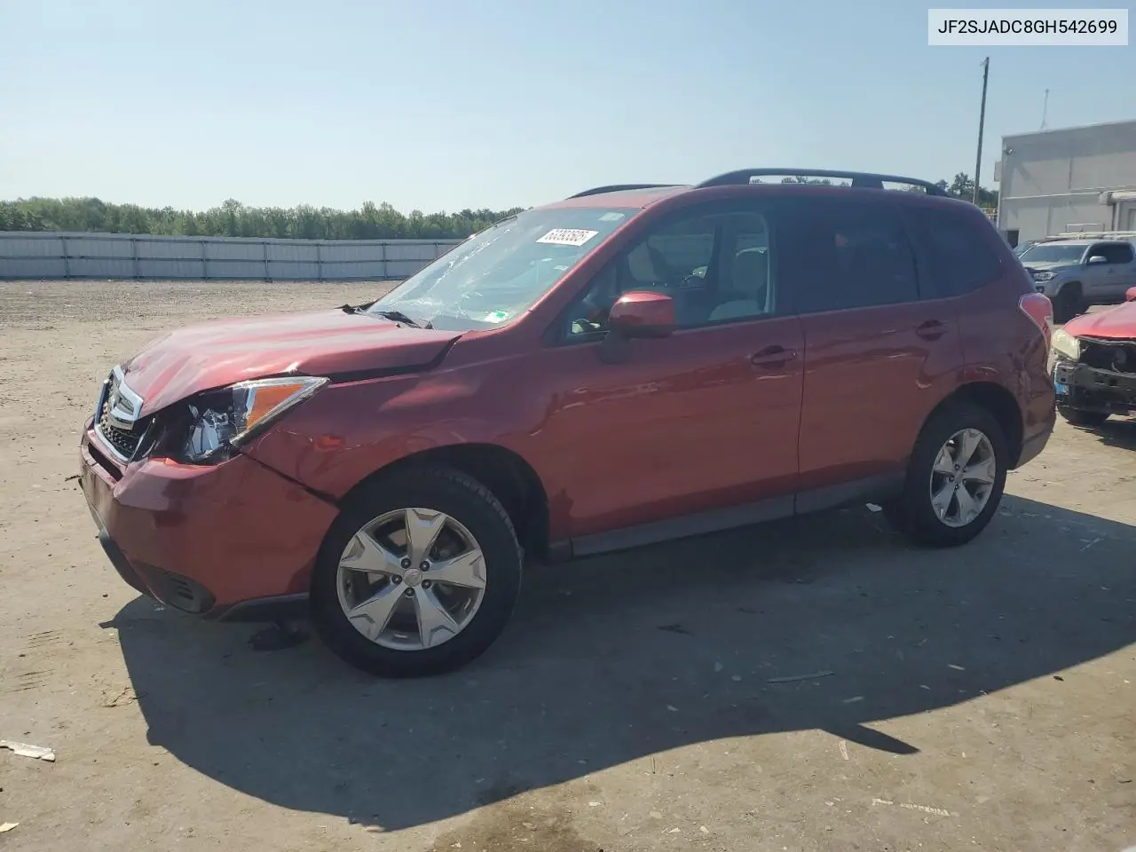 2016 Subaru Forester 2.5I Premium VIN: JF2SJADC8GH542699 Lot: 63393505
