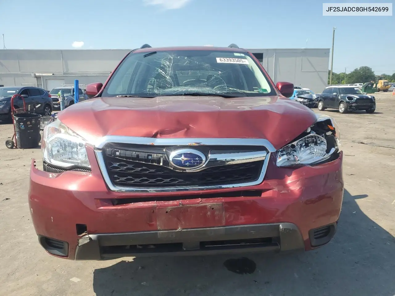 2016 Subaru Forester 2.5I Premium VIN: JF2SJADC8GH542699 Lot: 63393505