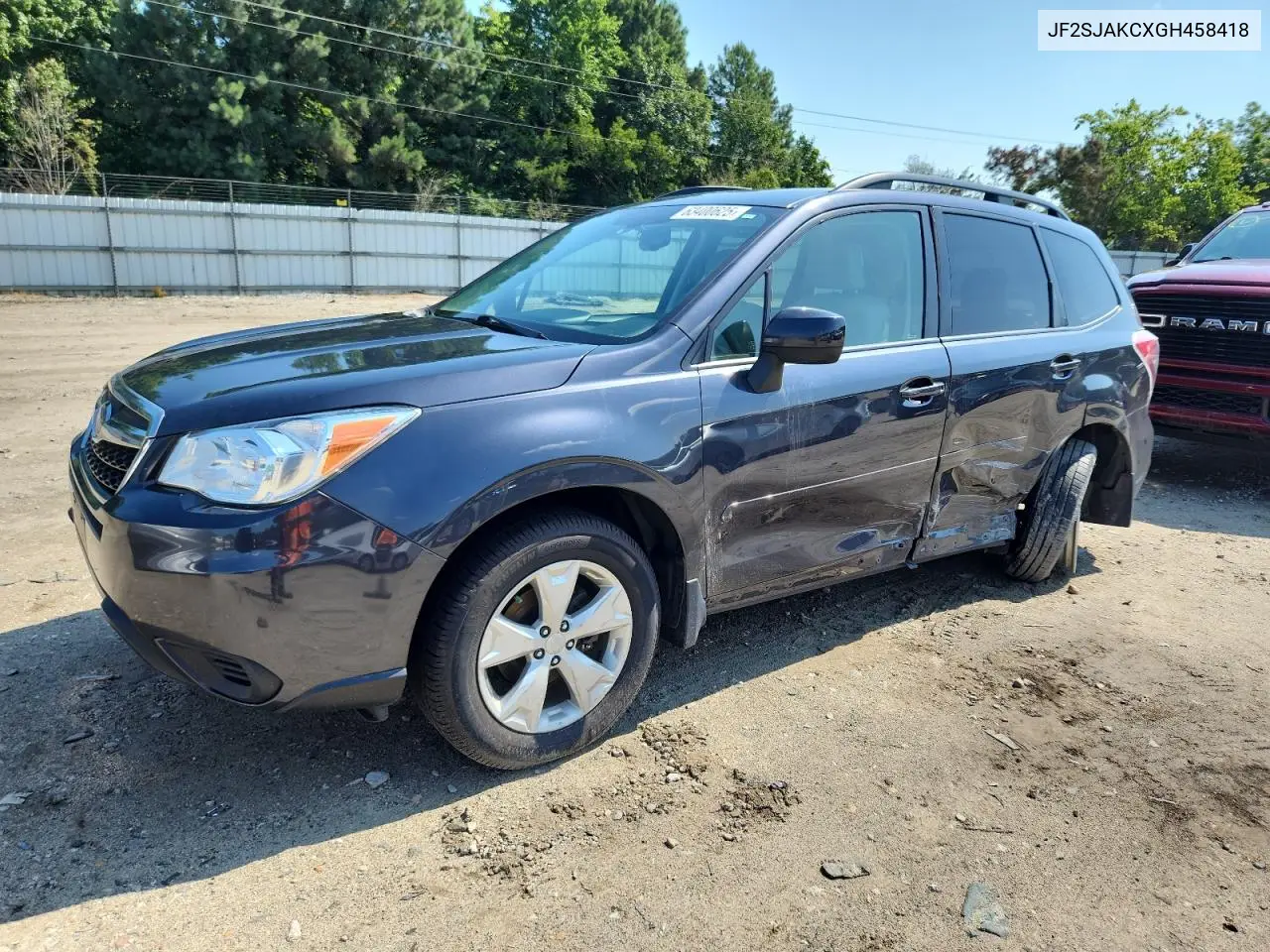 2016 Subaru Forester 2.5I Limited VIN: JF2SJAKCXGH458418 Lot: 63400625